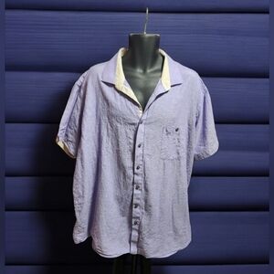 Men's, Daniel Hechter linen Blend, Lilac Shirt & New, Blue Sky, Bamboo Socks